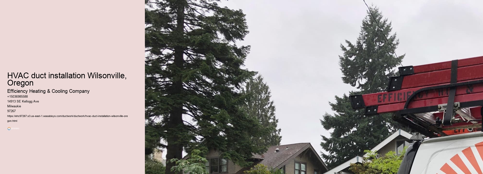 HVAC duct installation Wilsonville, Oregon