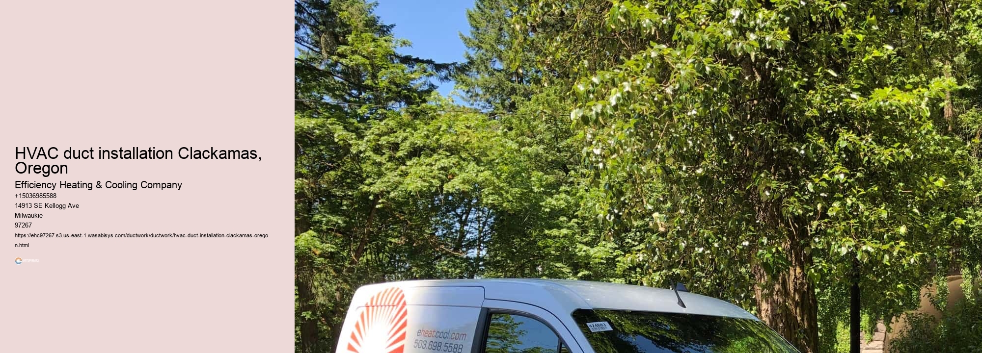 HVAC duct installation Clackamas, Oregon