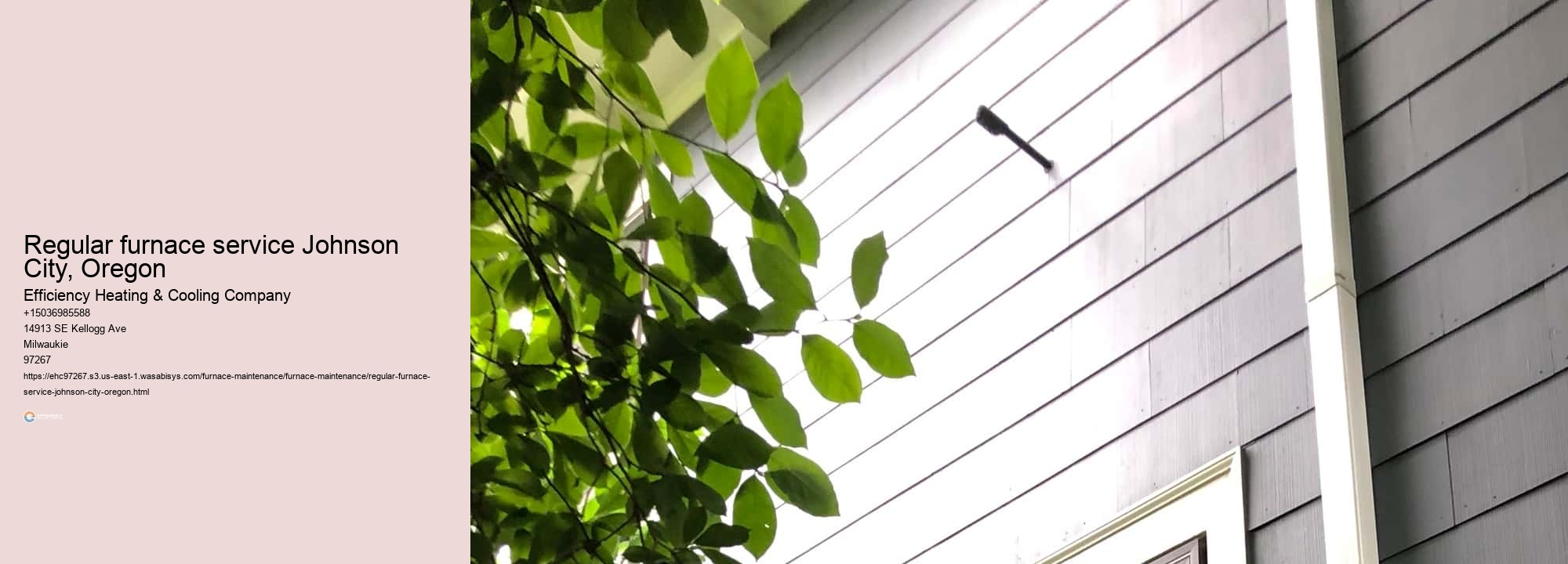 Regular furnace service Johnson City, Oregon